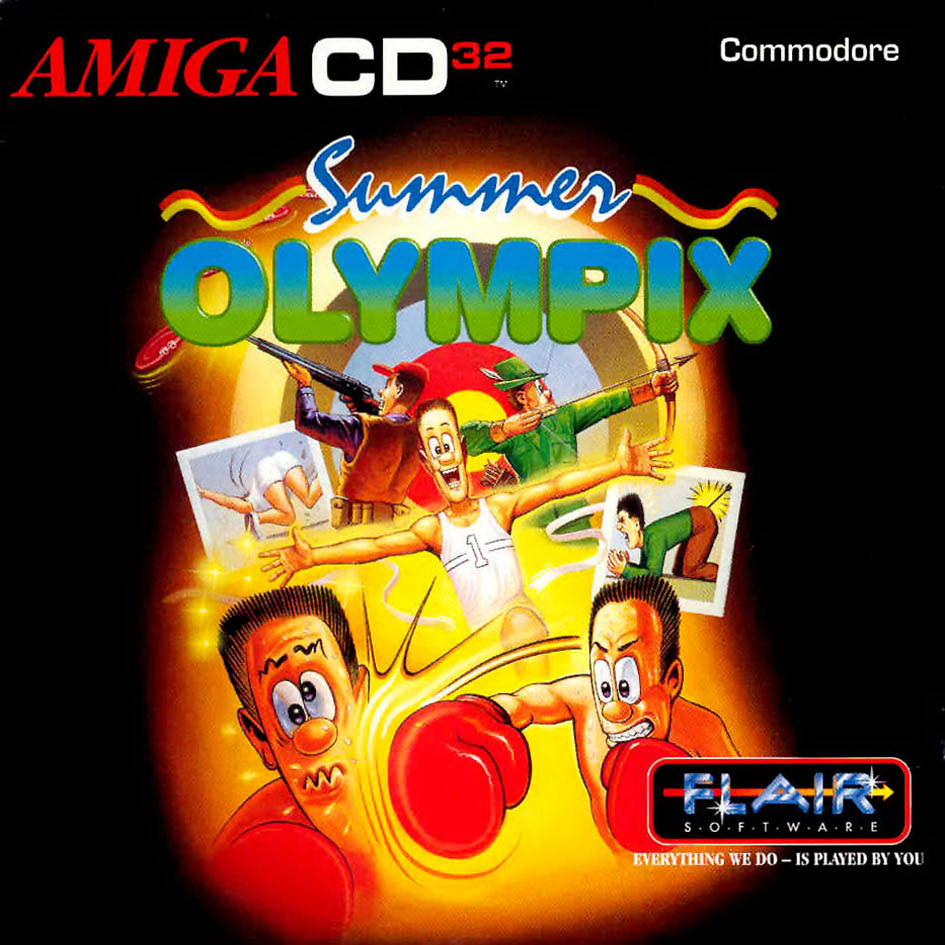 Summer Olympix box art for Amiga CD32